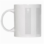 Vertical Stripes - White and Pale Gray White Mug