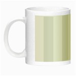 Vertical Stripes - White and Pale Gray Night Luminous Mug