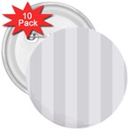 Vertical Stripes - White and Pale Gray 3  Button (10 pack)