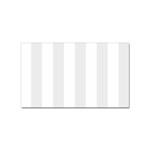 Vertical Stripes - White and Pale Gray Sticker Rectangular (100 pack)