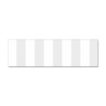 Vertical Stripes - White and Pale Gray Sticker (Bumper)