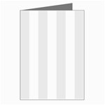 Vertical Stripes - White and Pale Gray Greeting Card