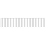 Vertical Stripes - White and Gainsboro Gray Flano Scarf (Small)