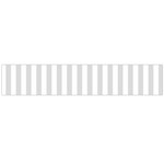 Vertical Stripes - White and Gainsboro Gray Flano Scarf (Large)