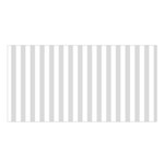 Vertical Stripes - White and Gainsboro Gray Satin Shawl