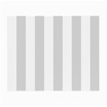 Vertical Stripes - White and Gainsboro Gray Small Glasses Cloth (2 Sides)