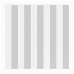 Vertical Stripes - White and Gainsboro Gray Medium Glasses Cloth (2 Sides)