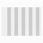 Vertical Stripes - White and Gainsboro Gray Large Glasses Cloth