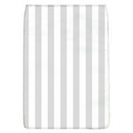 Vertical Stripes - White and Gainsboro Gray Removable Flap Cover (L)