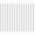 Vertical Stripes - White and Gainsboro Gray Collage 11  x 14 