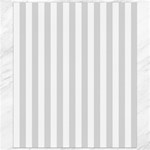 Vertical Stripes - White and Gainsboro Gray Canvas 8  x 10 