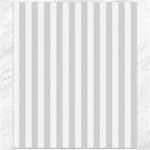 Vertical Stripes - White and Gainsboro Gray Canvas 20  x 24 