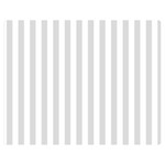 Vertical Stripes - White and Gainsboro Gray Double Sided Flano Blanket (Medium)