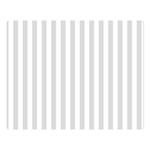 Vertical Stripes - White and Gainsboro Gray Double Sided Flano Blanket (Large)