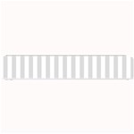 Vertical Stripes - White and Gainsboro Gray Small Bar Mat