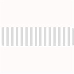 Vertical Stripes - White and Gainsboro Gray Medium Bar Mat