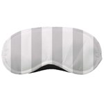 Vertical Stripes - White and Gainsboro Gray Sleeping Mask