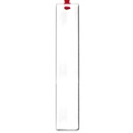 Vertical Stripes - White and Gainsboro Gray Large Book Mark