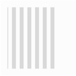 Vertical Stripes - White and Gainsboro Gray Small Garden Flag (Two Sides)