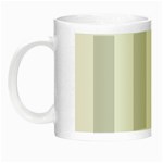 Vertical Stripes - White and Gainsboro Gray Night Luminous Mug