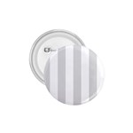 Vertical Stripes - White and Gainsboro Gray 1.75  Button