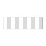 Vertical Stripes - White and Gainsboro Gray Sticker Bumper (10 pack)