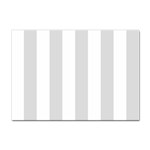 Vertical Stripes - White and Gainsboro Gray Sticker A4 (100 pack)