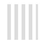 Vertical Stripes - White and Gainsboro Gray Greeting Card 4.5  x 6 