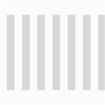 Vertical Stripes - White and Gainsboro Gray 5  x 7  Photo Cards