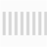Vertical Stripes - White and Gainsboro Gray 4  x 8  Photo Cards