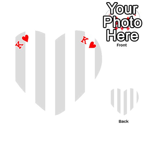 King Vertical Stripes Front - HeartK