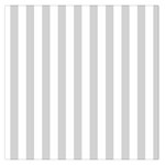 Vertical Stripes - White and Light Gray Large Satin Scarf (Square)