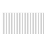 Vertical Stripes - White and Light Gray Satin Shawl