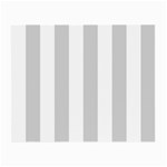 Vertical Stripes - White and Light Gray Small Glasses Cloth (2 Sides)