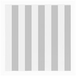 Vertical Stripes - White and Light Gray Medium Glasses Cloth (2 Sides)