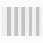 Vertical Stripes - White and Light Gray Large Glasses Cloth
