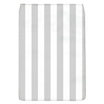 Vertical Stripes - White and Light Gray Removable Flap Cover (S)