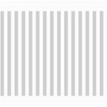 Vertical Stripes - White and Light Gray Collage 11  x 14 
