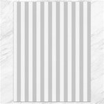 Vertical Stripes - White and Light Gray Canvas 18  x 24 