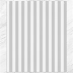 Vertical Stripes - White and Light Gray Canvas 20  x 24 