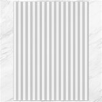 Vertical Stripes - White and Light Gray Canvas 36  x 48 