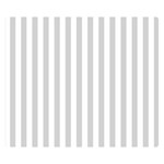 Vertical Stripes - White and Light Gray Double Sided Flano Blanket (Small)