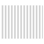 Vertical Stripes - White and Light Gray Double Sided Flano Blanket (Medium)