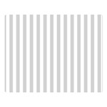 Vertical Stripes - White and Light Gray Double Sided Flano Blanket (Large)