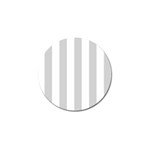 Vertical Stripes - White and Light Gray Golf Ball Marker