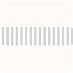 Vertical Stripes - White and Light Gray Medium Bar Mat