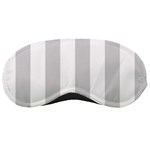 Vertical Stripes - White and Light Gray Sleeping Mask