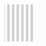 Vertical Stripes - White and Light Gray Small Garden Flag (Two Sides)