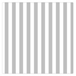Vertical Stripes - White and Silver Gray Large Satin Scarf (Square)