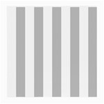 Vertical Stripes - White and Silver Gray Medium Glasses Cloth